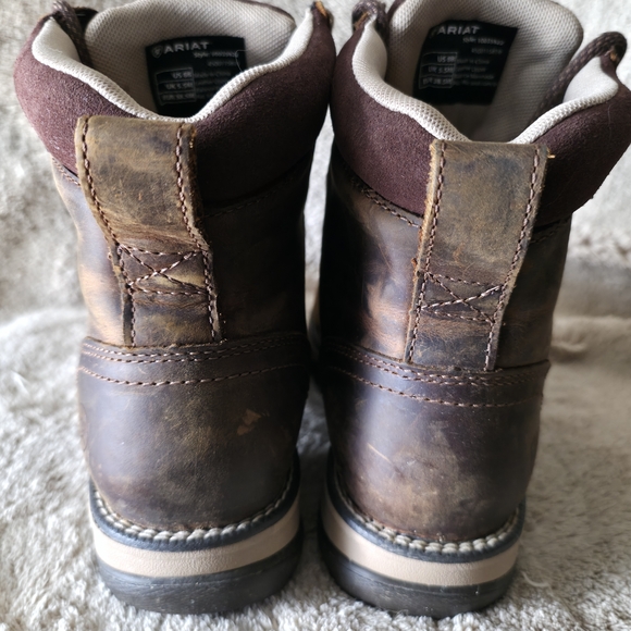 Ariat Brown Lace Up Boots for Women - Picture 6 of 8
